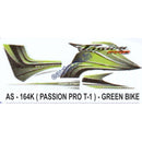 Graphics Sticker Set for Hero Honda Passion Pro | Type 1 | Green Vehicle