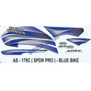 Graphics Sticker Set for Hero Honda Splendor Pro | Blue Vehicle