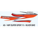 Graphics Sticker Set for Hero Honda Super Splendor | Type 1 | Silver Vehicle
