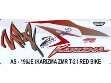 Graphics Sticker Set for Hero Karizma ZMR FI | Type 2 | Red Vehicle