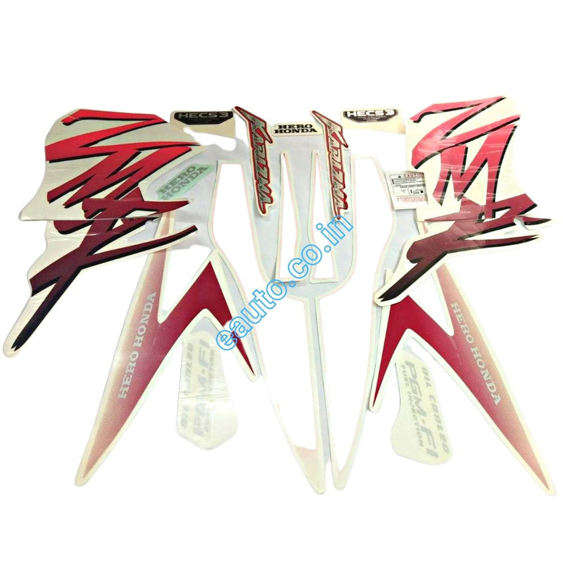 Graphics Sticker Set For Hero Karizma Zmr Red Bike | Vinyl Decal
