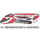 Graphics Sticker Set for Hero Maestro Edge | Type 4 | Black & Blue Sticker