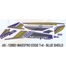 Graphics Sticker Set for Hero Maestro Edge | Type 4 | Blue Shield Sticker