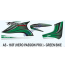 Graphics Sticker Set for Hero Passion Pro | Green Vehicle