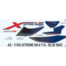 Graphics Sticker Set for Hero Xtreme 160R BS6 | Type 5 | Blue Vehicle