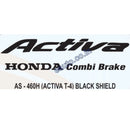 Graphics Sticker Set for Honda Activa | Combi Brake Type 4 | Black Sticker