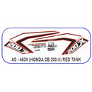 Graphics Sticker Set for Honda CB 200X | Red Tank Sticker