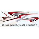 Graphics Sticker Set for Honda Fancy | Type 2 | Silver & Red Sticker