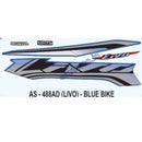 Graphics Sticker Set for Honda Livo | Blue Vehicle