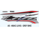 Graphics Sticker Set for Honda Livo | Grey Vehicle