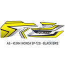 Graphics Sticker Set for Honda SP 125 | Black Vehicle