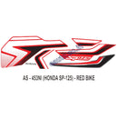 Graphics Sticker Set for Honda SP 125 | Red Vehicle