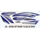 Graphics Sticker Set for Honda SP Shine | Type 2 | Blue Vehicle