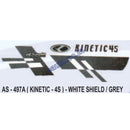 Graphics Sticker Set for Kinetic 4S | White & Grey Vehicle