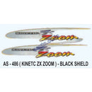 Graphics Sticker Set for Kinetic ZX Zoom | Black Vehicle
