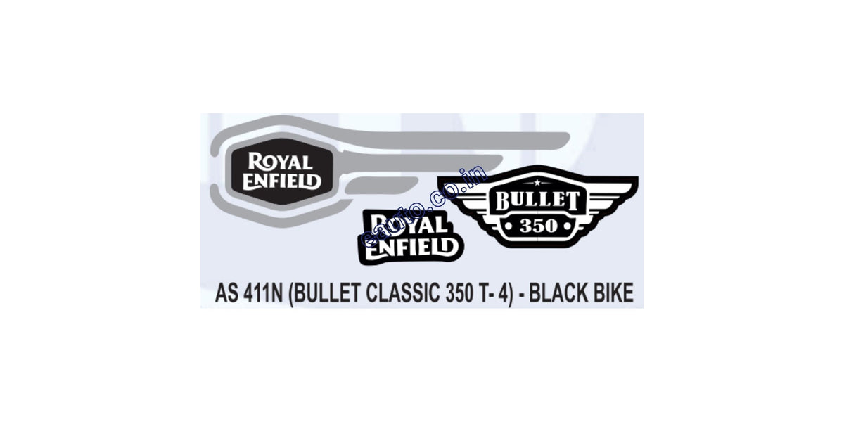 Graphics Sticker Set for Royal Enfield Bullet Classic 350 | Type 4 | B