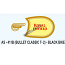 Graphics Sticker Set for Royal Enfield Bullet Classic | Type 2 | Black Vehicle
