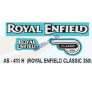 Graphics Sticker Set for Royal Enfiled Classic 350 | Blue Sticker