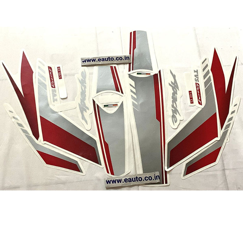 Graphics Sticker Set For Tvs Apache Rtr 160 Bs6 | Blue Bike Vinyl Decal