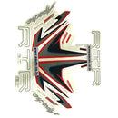 Graphics Sticker Set For Tvs Apache Rtr 200 4V | Black Bike Red Vinyl Decal