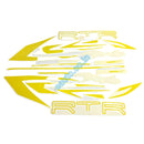 Graphics Sticker Set For Tvs Apache Rtr 200 4V | Black & Yellow Vinyl Decal