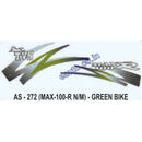 Graphics Sticker Set for TVS Max 100 R | New Model | Green Vehicle