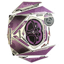 Graphics Sticker Set For Tvs Ntorq 125 | Super Squad Edition Black & Purple Vinyl Decal