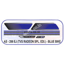 Graphics Sticker Set for TVS Radeon | Special Edition | Blue Vehicle
