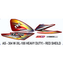 Graphics Sticker Set for TVS XL 100 FI | Heavy Duty | Red Vehicle
