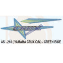 Graphics Sticker Set for Yamaha Crux | Old Model | Green Vehicle