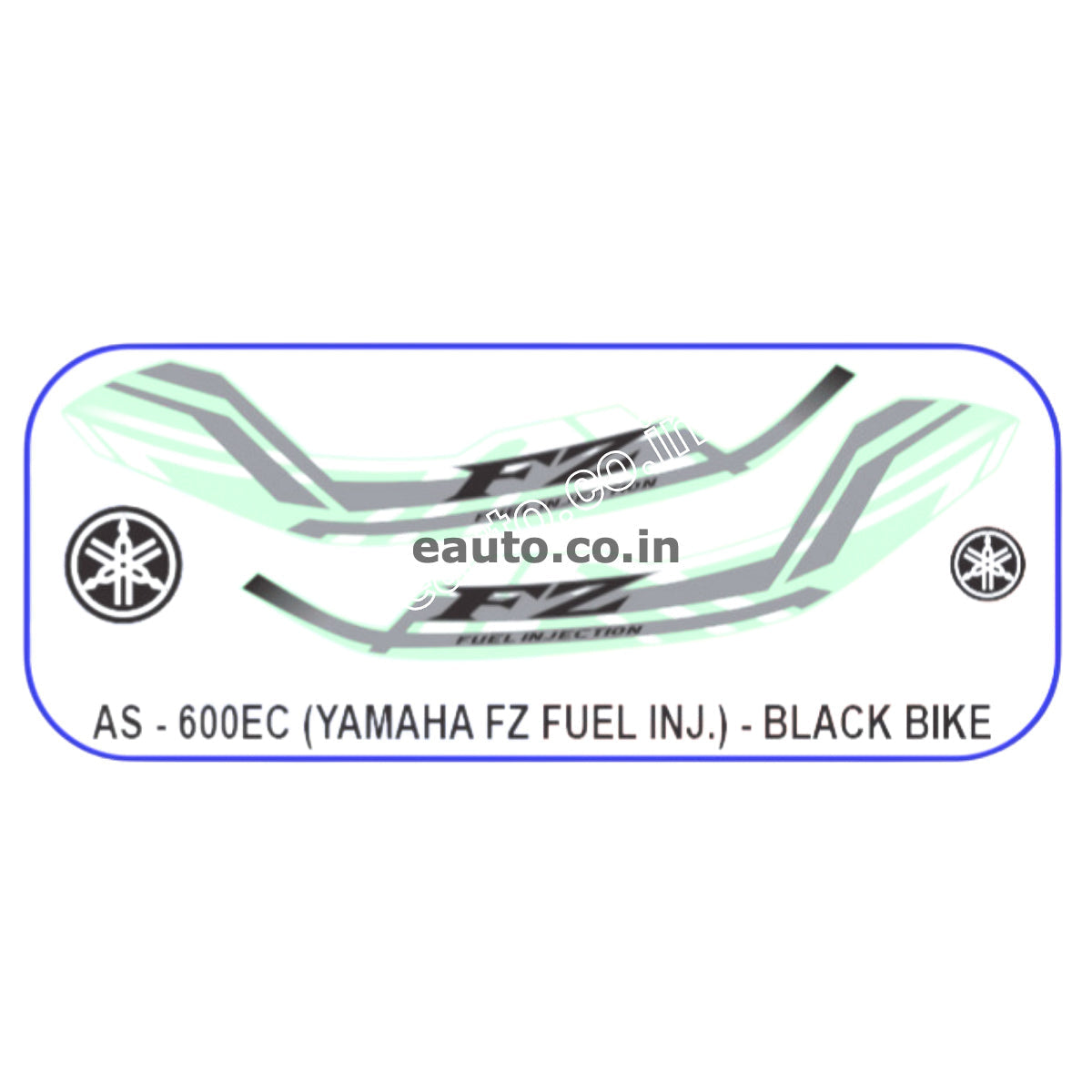 Fz Rave Sticker Graphics Sticker Set for Yamaha FZ Fi | Black Vehicle | Both Sides
