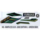 Graphics Sticker Set for Yamaha FZ-S 25 | 2020 Edition | Green Vehicle