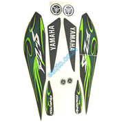 Graphics Sticker Set for Yamaha FZ-S | Type 4 | Black & Green Sticker | Vinyl Decal Set | 600 | Both Sides