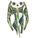 Graphics Sticker Set For Yamaha Fz-S | Type 8 Black & Green Vinyl Decal