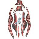 Graphics Sticker Set For Yamaha Fz-S | Type 8 Black & Orange Vinyl Decal