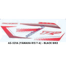 Graphics Sticker Set for Yamaha R15 | Type 6 | Black Vehicle