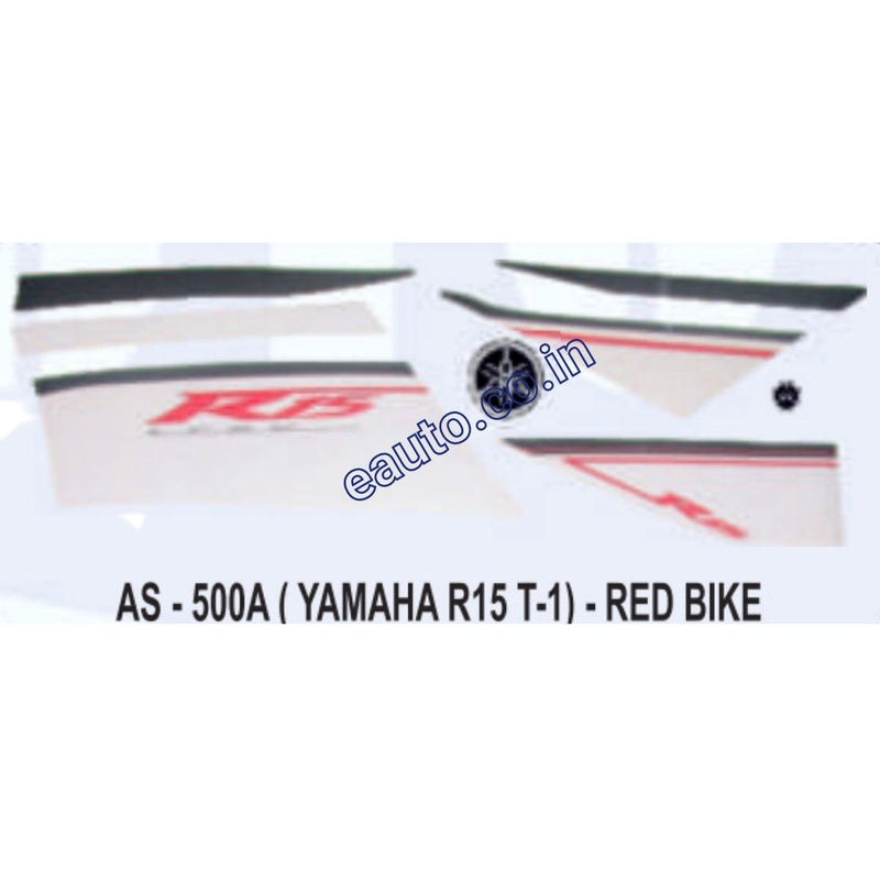 Graphics Sticker Set for Yamaha R15 V1 | Type 1 | Red Vehicle | Both S