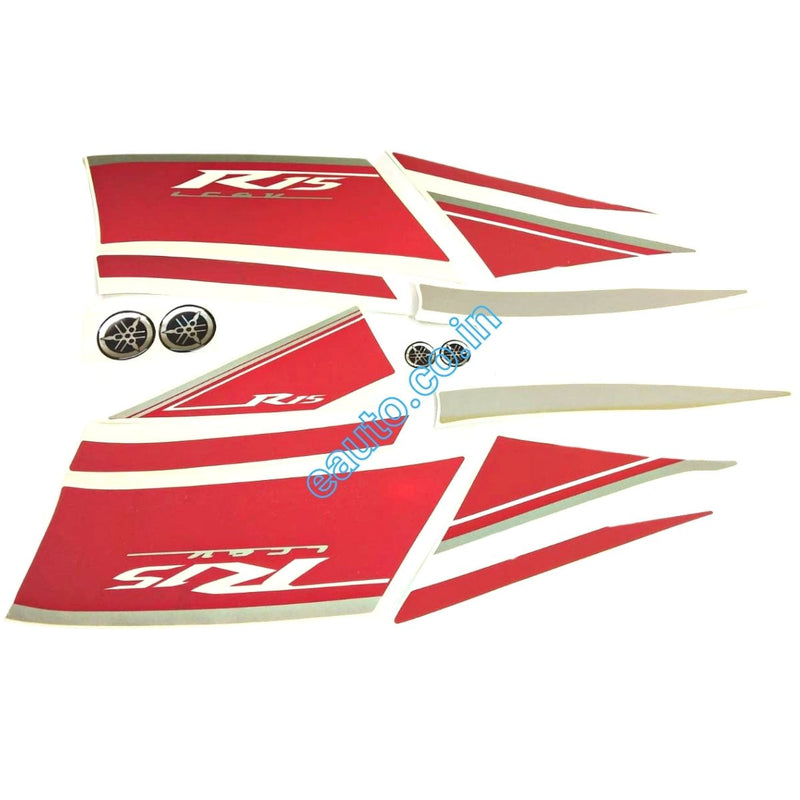 Graphics Sticker Set For Yamaha R15 V1 White Bike | Vinyl Decal