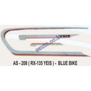 Graphics Sticker Set for Yamaha RX 135 | Blue Vehicle