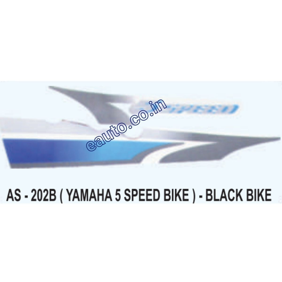 Graphics Sticker Set for Yamaha RX 5 Speed Bike | Black Vehicle | Both