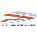 Graphics Sticker Set for Yamaha RX 6 Volt | Black Vehicle