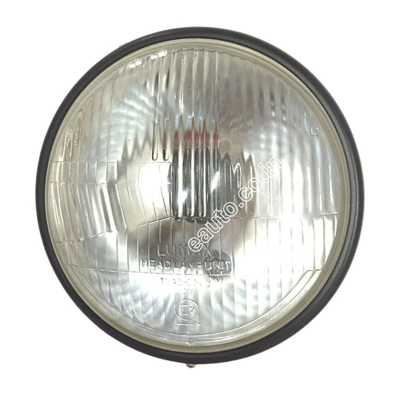 Lumax Head Light Set For Royal Enfield Classic | Black Rim With Parking