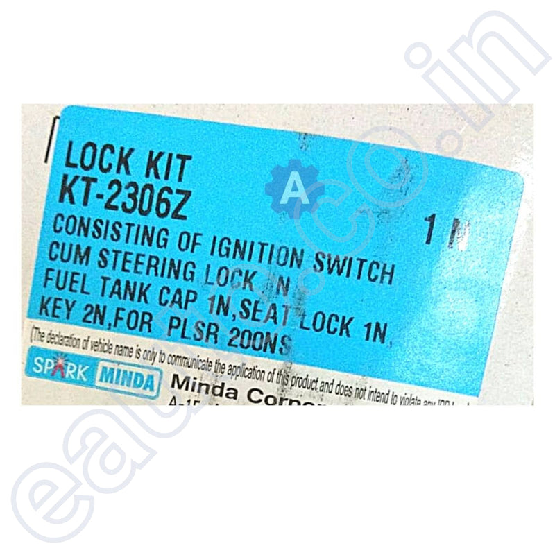 Minda Lock Set (For Bajaj Pulsar 200 Ns) | Of 3 Ignition