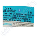 Minda Lock Set For Hero Glamour | New Model 4 Pin Coupler Ignition