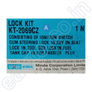 Minda Lock Set (For Hero Passion Plus) | Of 4 2069Cz Ignition