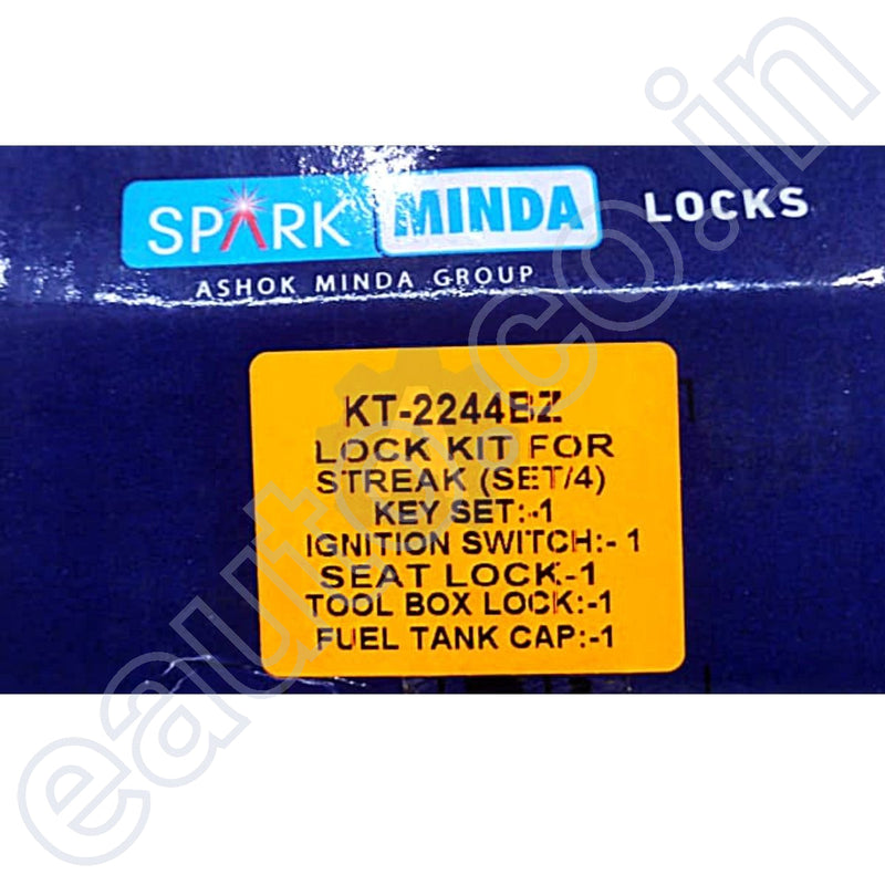 MINDA Lock Set (For TVS Streak) - Main Image