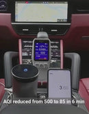 CarXNeo PureZen Air Purifier & Cleaner for Car, Travel, Office Desk | 1 Year Warranty | Lowers AQI & Removes Smoke, Dust
