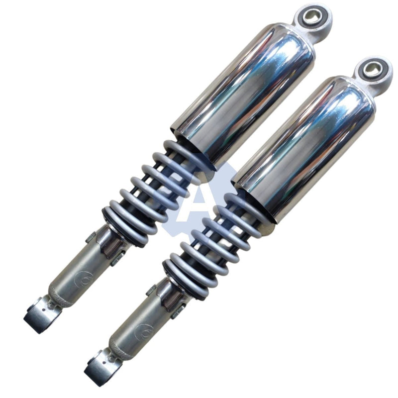 Rear Shock Absorber For Hero Super Splendor Bs6 | Set Of 2 Silver