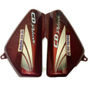 Side Panel for Hero CD 100 Deluxe | 2008 Model | Type2 Sticker | Wine Red Colour Side Panel