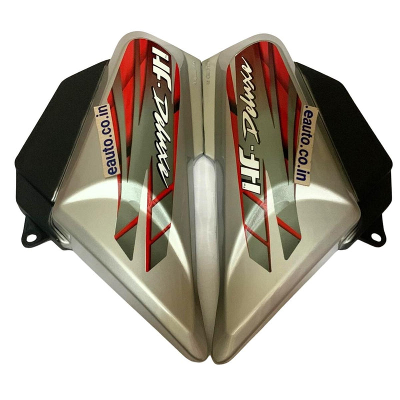 Side Panel for Hero CD 100 Deluxe | HF 100 Deluxe | 2016 Model | Type1 | Silver & Red Colour Side Panel